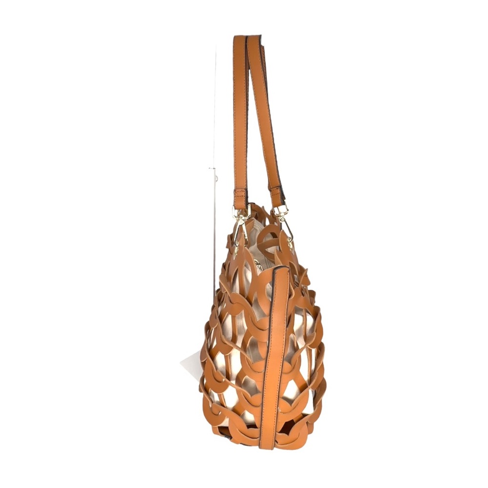 MODA LUXE Paige Tan Tote Bag Vegan Leather Tan Tote Handbag - Picture 9 of 14